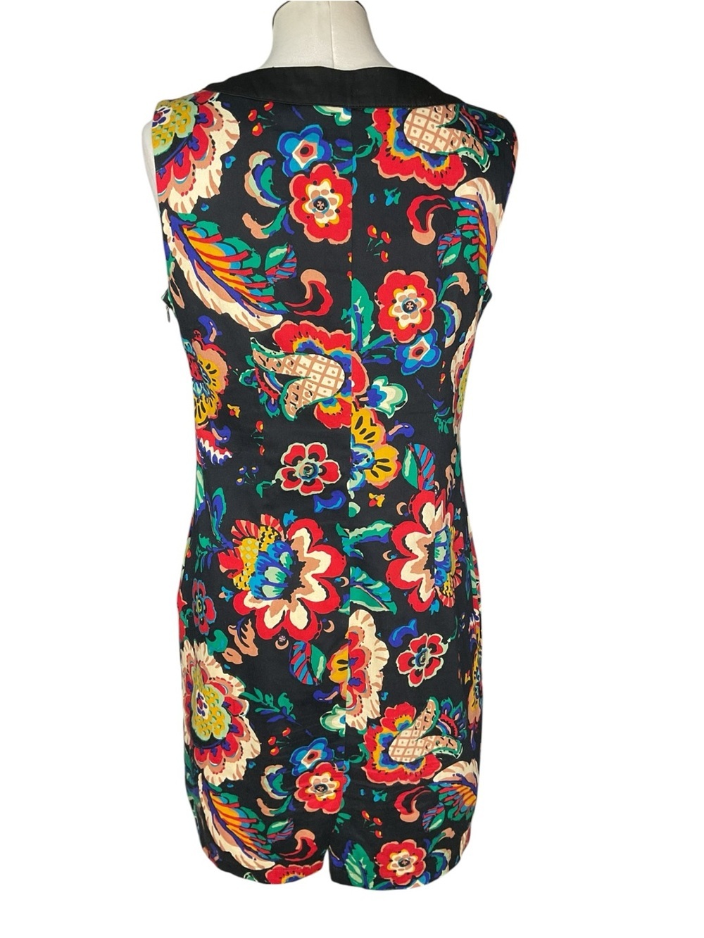 Free Girl Colorful Floral Sheath Dress Studded Neckline Sleeveless - Picture 2 of 6